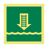 Embark Ladder Symbol Sign - PVC Safety Signs