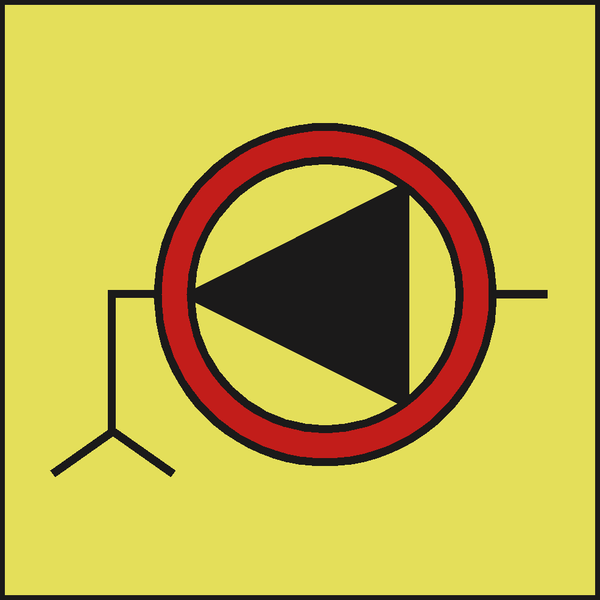 EMERGENCY BILGE PUMP IMO SIGN - PVC Safety Signs