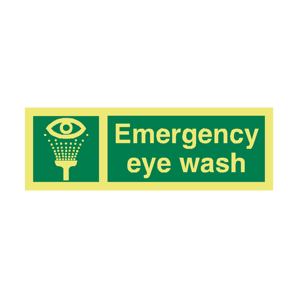 Emergency Eye Wash IMO Sign - PVC Safety Signs