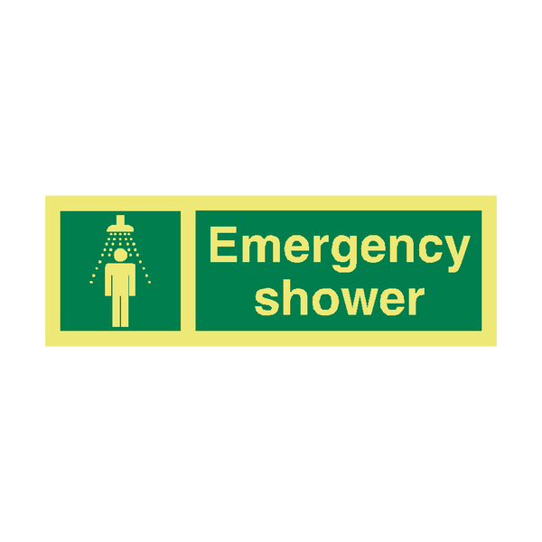 Emergency Shower IMO Sign - PVC Safety Signs