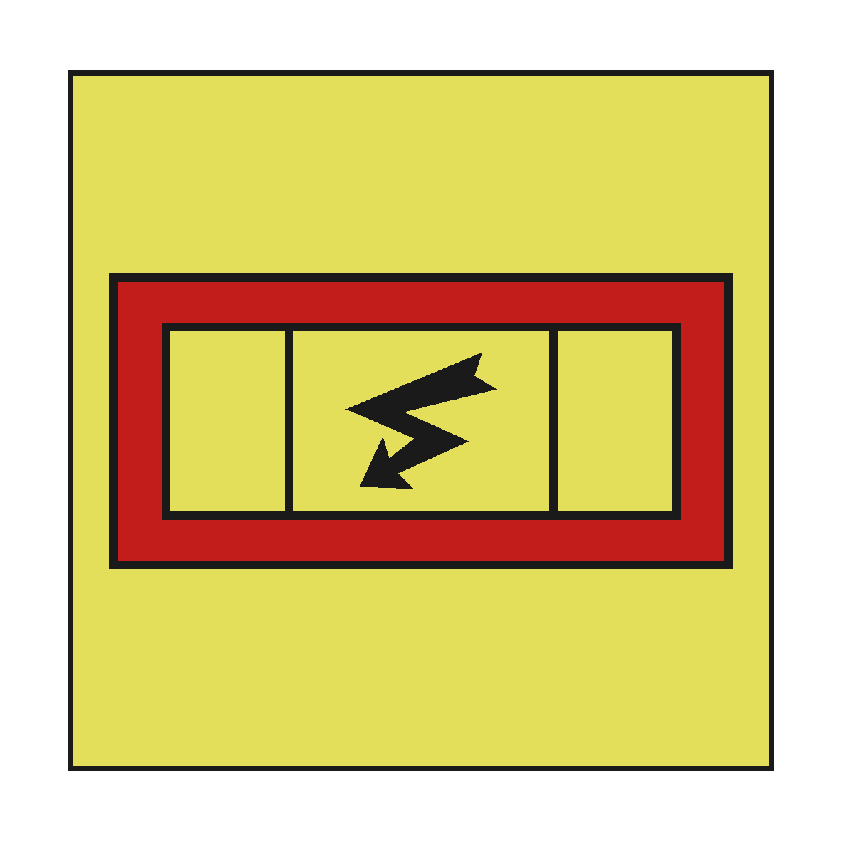 EMERGENCY SWITCHBOARD IMO SIGN | Marine Fire Safety Signage