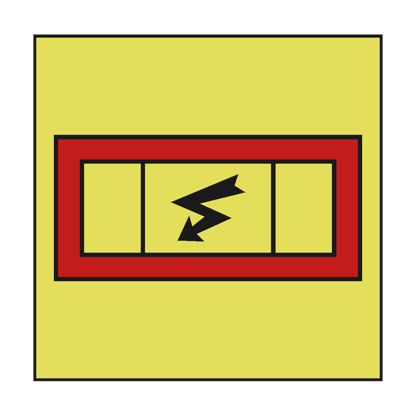EMERGENCY SWITCHBOARD IMO SIGN - PVC Safety Signs