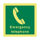 Emergency Telephone Sign - PVC Safety Signs