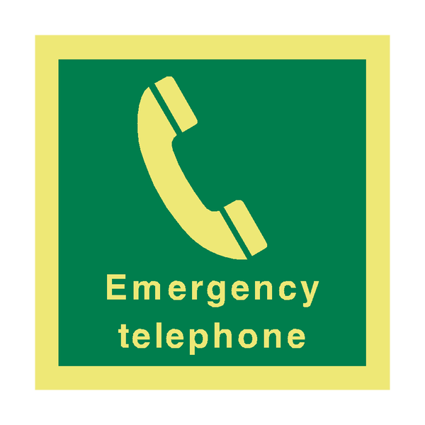 Emergency Telephone Sign - PVC Safety Signs