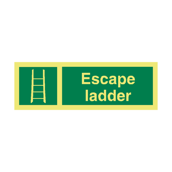 Escape Ladder IMO Safety Sign - PVC Safety Signs