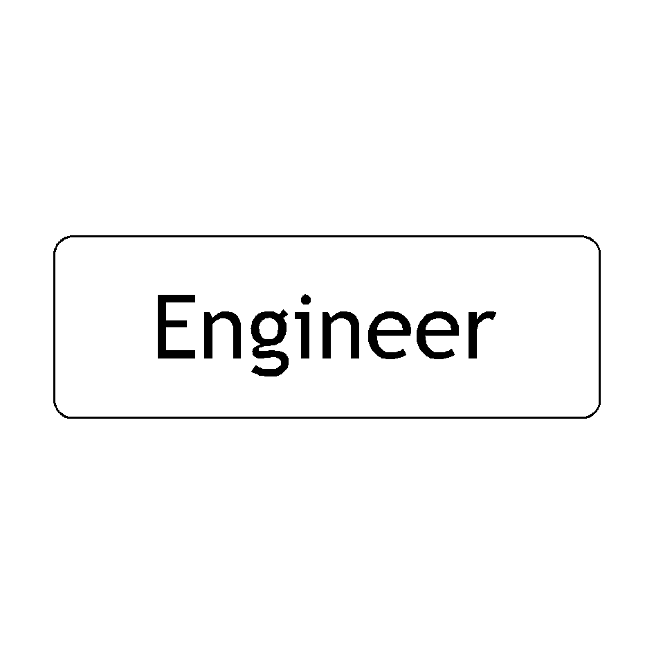 Und Engineering Sign Engineer Door Sign