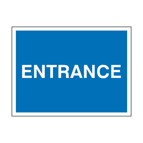 Entry Contact Sign Entrance Traffic Sign | PVC Safety Signs