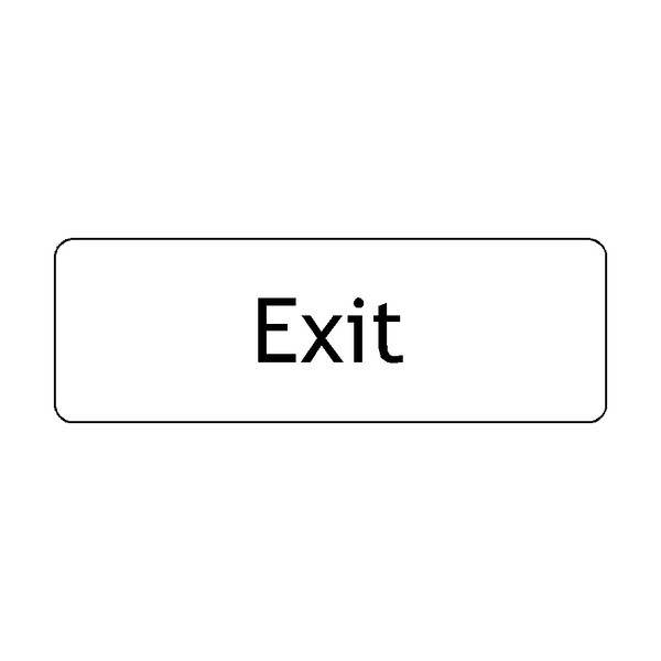 Exit Door Sign - PVC Safety Signs