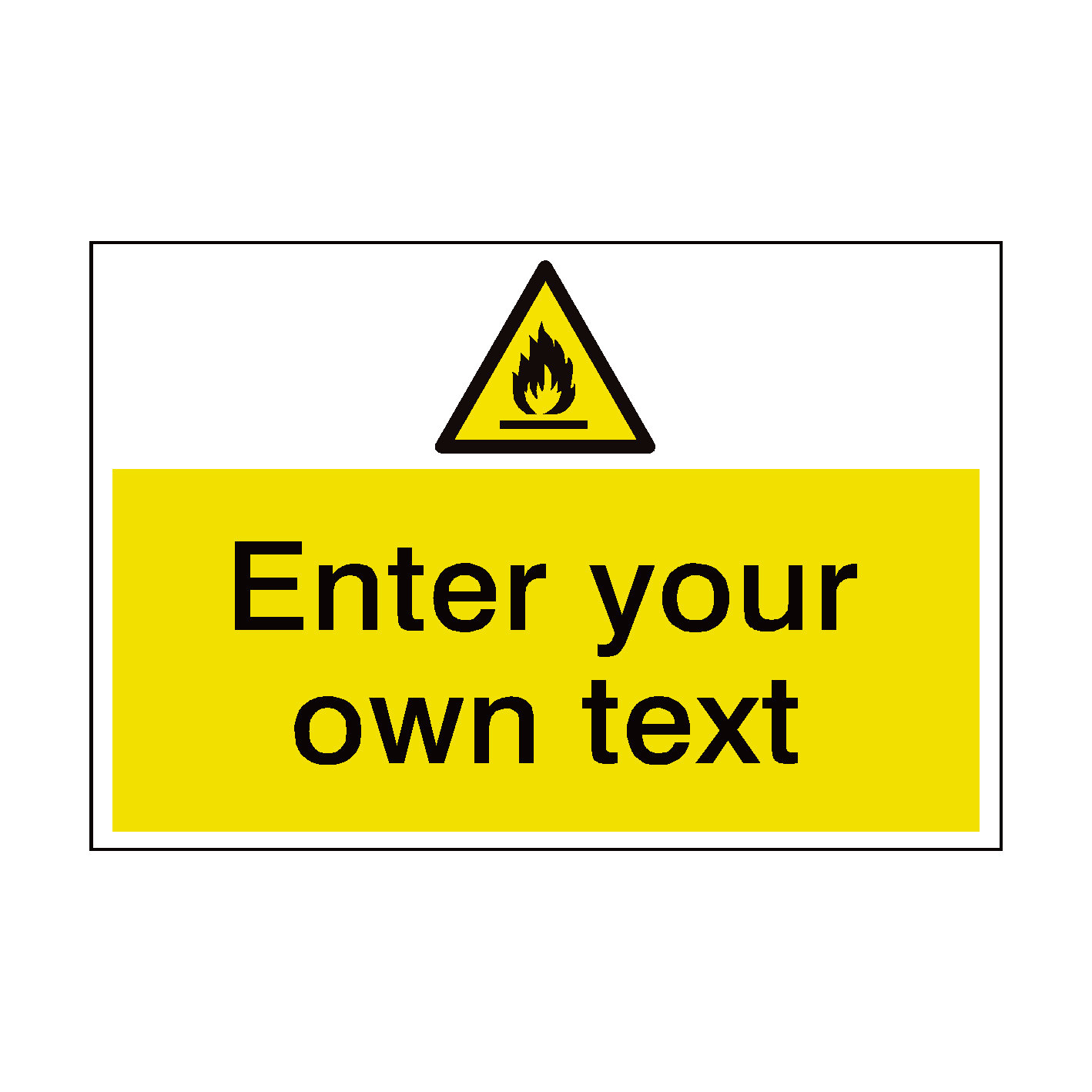 Flammable Materials Custom Safety Sign | PVC Safety Signs