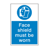 Face Shield Mandatory Sign - PVC Safety Signs