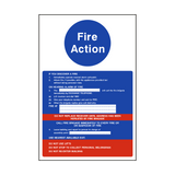 Fire Action Notice Version 2 - PVC Safety Signs