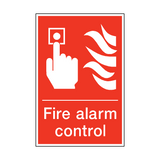 Fire Alarm Control Sign - PVC Safety Signs