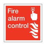 Fire Alarm Control Square Sign - PVC Safety Signs