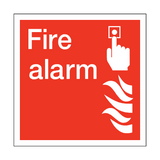 Fire Alarm Square Sign - PVC Safety Signs