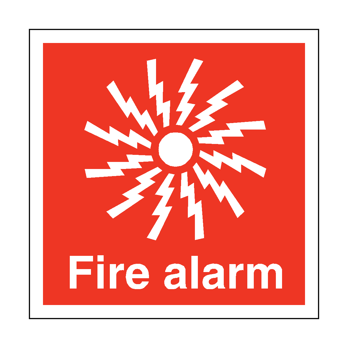 Fire Alarn Sign Fire Alarm Symbol Safety Sign | PVC Safety Signs