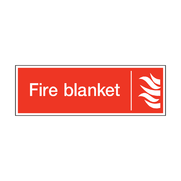 Fire Blanket Safety Sign - PVC Safety Signs