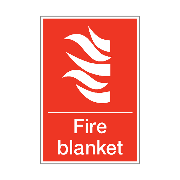 Fire Blanket Sign - PVC Safety Signs