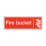 Fire Bucket Safety Sign - PVC Safety Signs