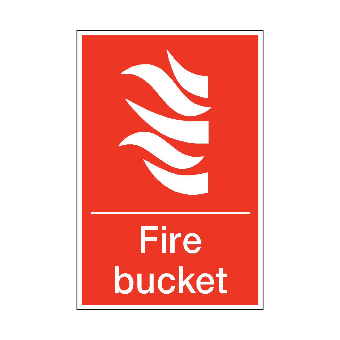 Fire Bucket Sign | PVC Safety Signs
