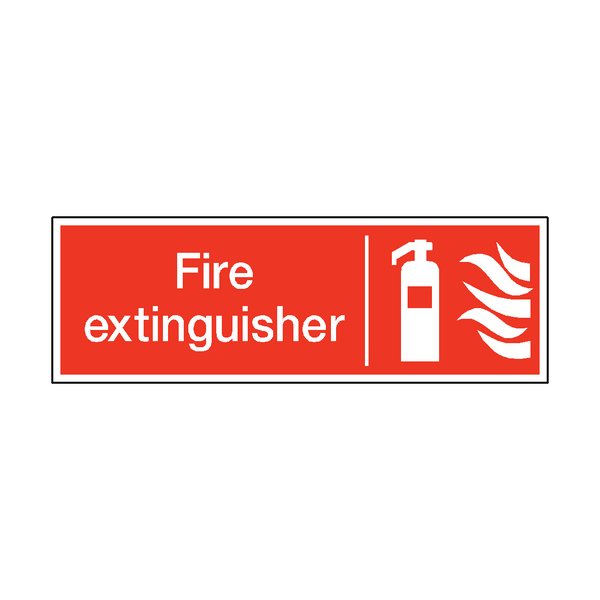 Fire Extinguisher Safety Sign - PVC Safety Signs