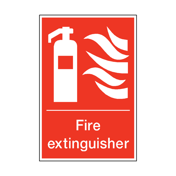 Fire Extinguisher Sign - PVC Safety Signs