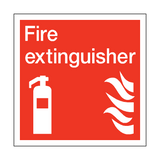 Fire Extinguisher Square Safety Sign - PVC Safety Signs