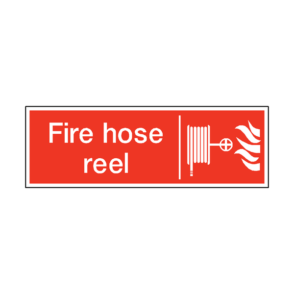 Fire Hose Reel Safety Sign - PVC Safety Signs