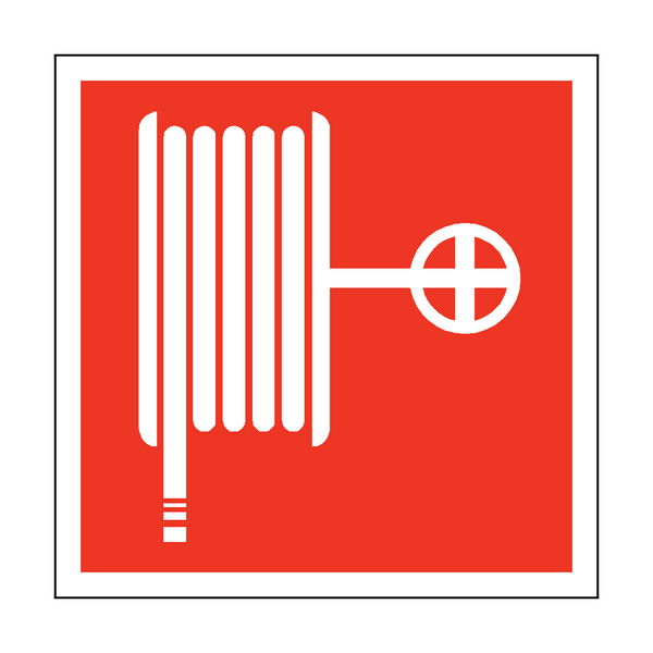 Fire Hose Reel Symbol Safety Sign - PVC Safety Signs