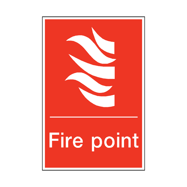 Fire Point Sign - PVC Safety Signs