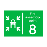 Fire Assembly Point Eight Sign - PVC Safety Signs