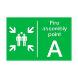 Fire Assembly Point A Sign - PVC Safety Signs