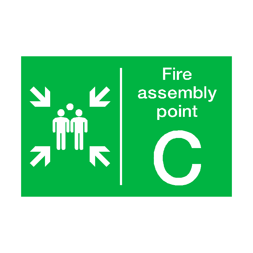 Fire Assembly Point C Sign | PVC Safety Signs