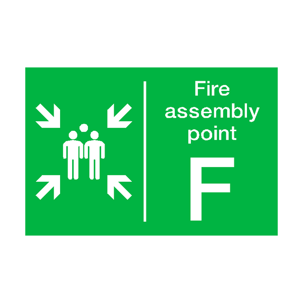 Fire Assembly Point F Sign - PVC Safety Signs