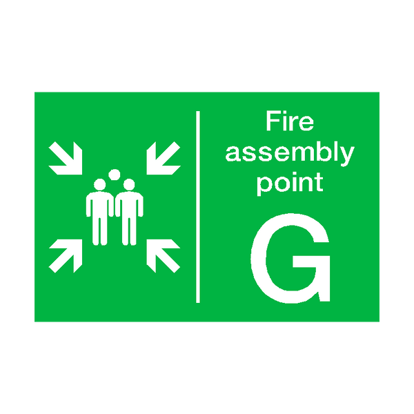 Fire Assembly Point G Sign - PVC Safety Signs