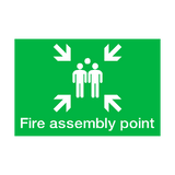 Fire Assembly Point Landscape Sign - PVC Safety Signs