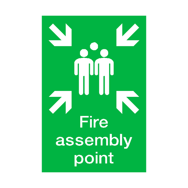Fire Assembly Point Portrait Sign - PVC Safety Signs