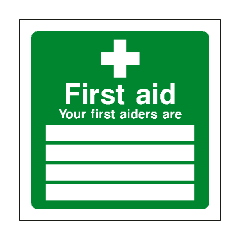 First Aid People Sign First Aid Personnel Sign | PVC Safety Signs