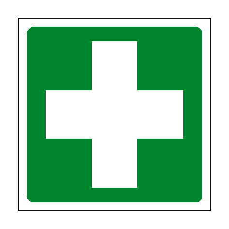 First Aid Symbol Sign - PVC Safety Signs