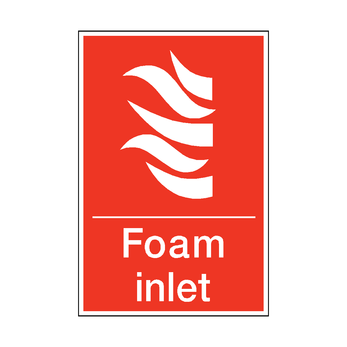 Foam Inlet Sign | Fire Equipment Sign for Safety Compliance