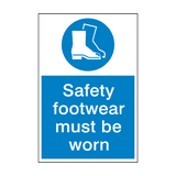 Safety Footwear Mandatory Sign - PVC Safety Signs