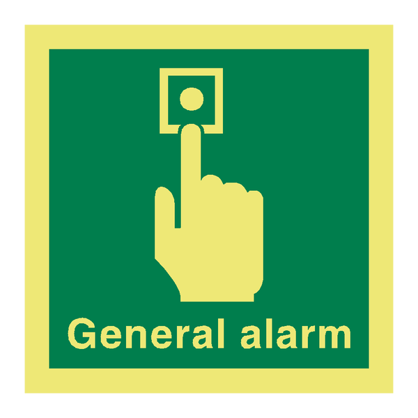 General Alarm Symbol Sign | PVC Safety Signs