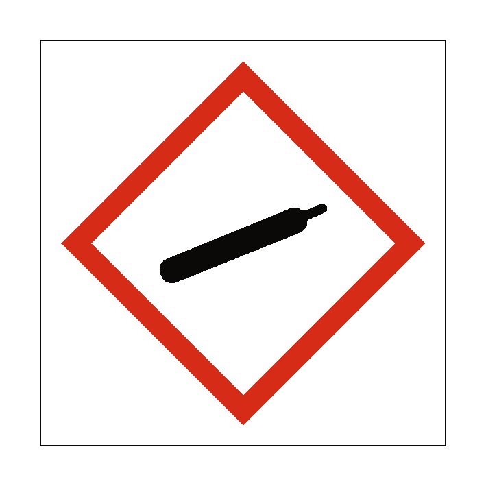 Compressed Gas COSHH Sign