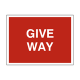 Give Way Traffic Sign - PVC Safety Signs