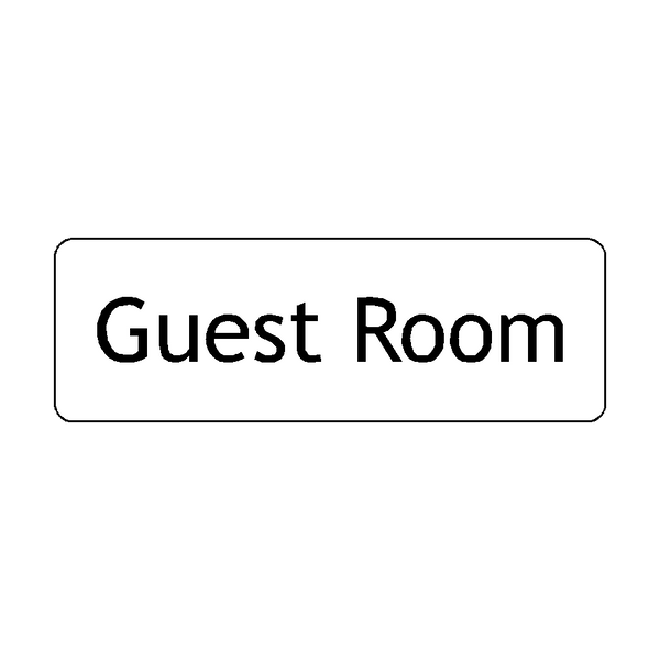 Guest Room Door Sign - PVC Safety Signs