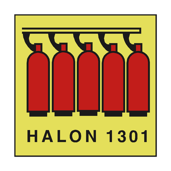 HALON 1301 BATTERY IMO SIGN | PVC Safety Signs