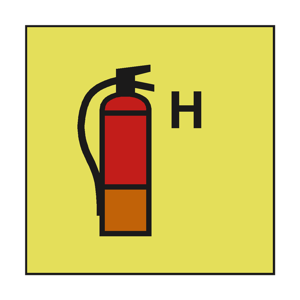 HALON EQUIV. FIRE EXTINGUISHER IMO SIGN - PVC Safety Signs