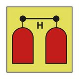 HALON RELEASE STATION IMO SIGN - PVC Safety Signs