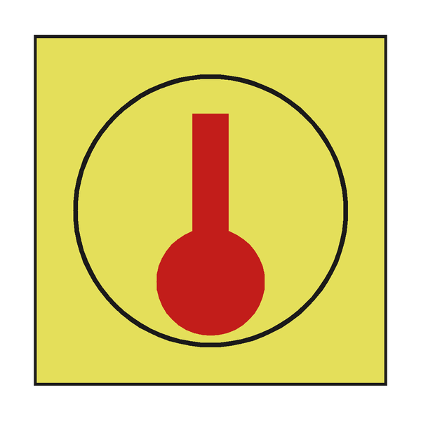 HEAT DETECTOR IMO SAFETY SIGN - PVC Safety Signs