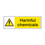 Harmful Chemicals Hazard Sign - PVC Safety Signs