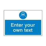 Infant Eye Protection Custom Safety Sign - PVC Safety Signs